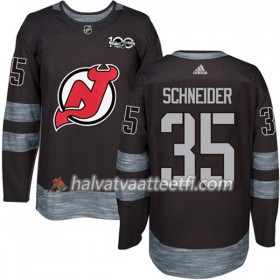 Miesten NHL New Jersey Devils Pelipaita Cory Schneider 35 1917-2017 100th Anniversary Adidas Musta Authentic